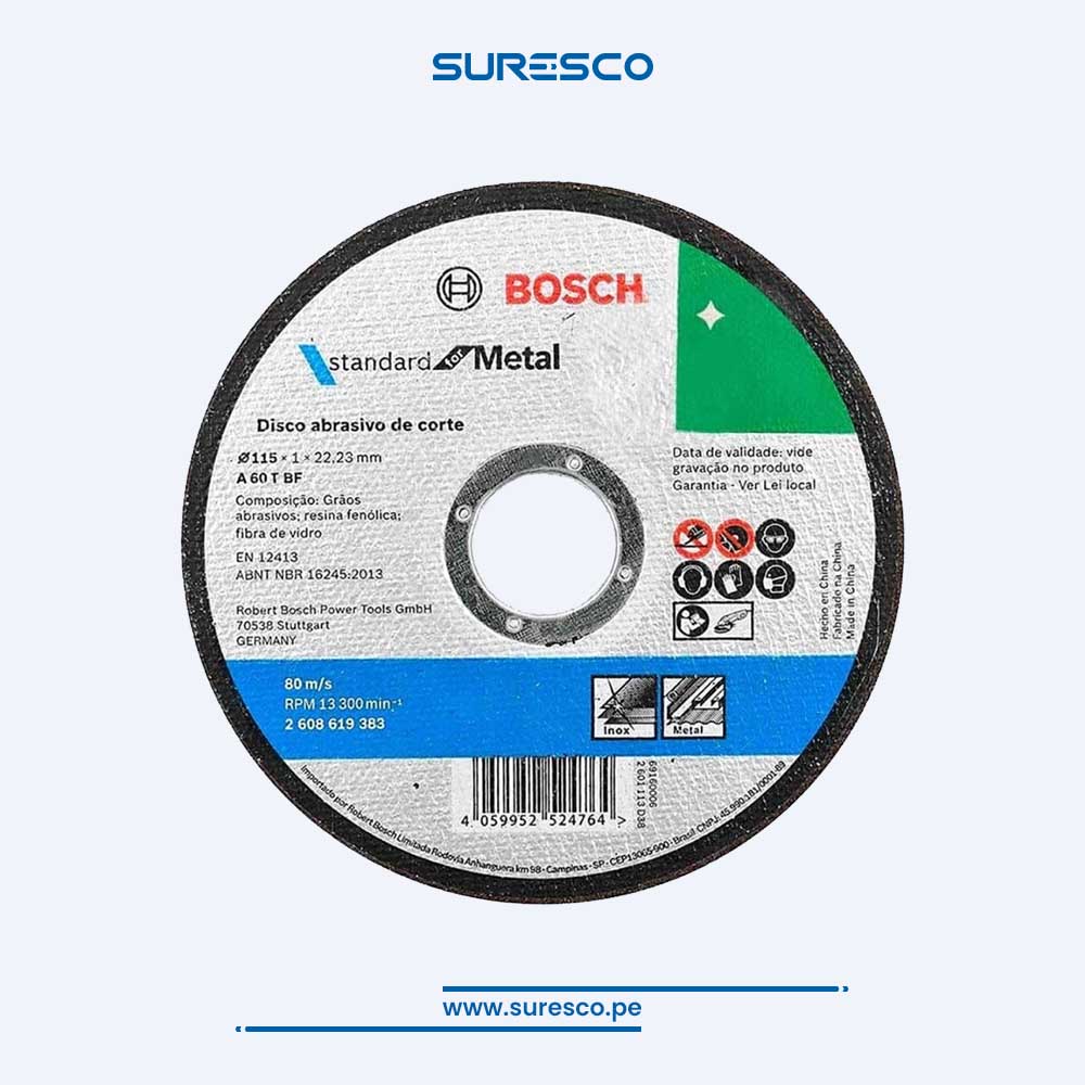 Disco Abrasivo de Corte Standard Metal Bosch
