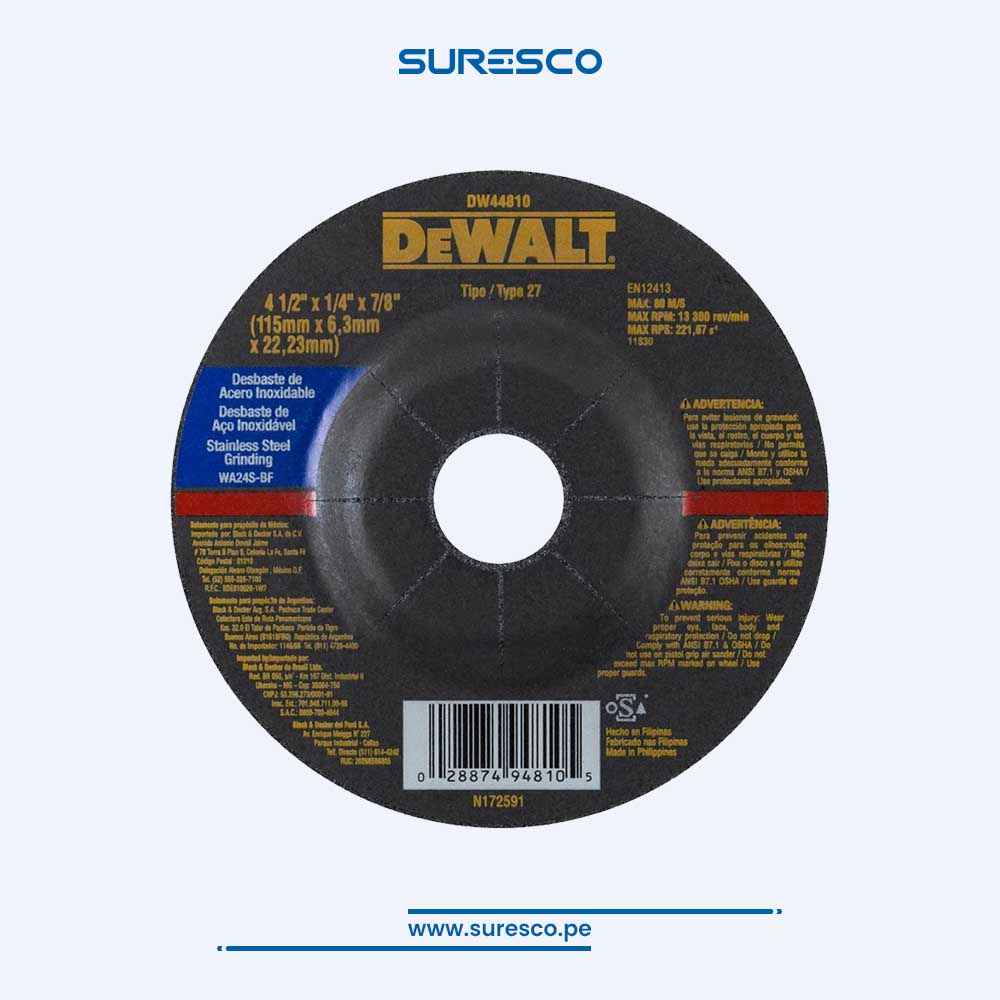 Disco de Desbaste DeWalt