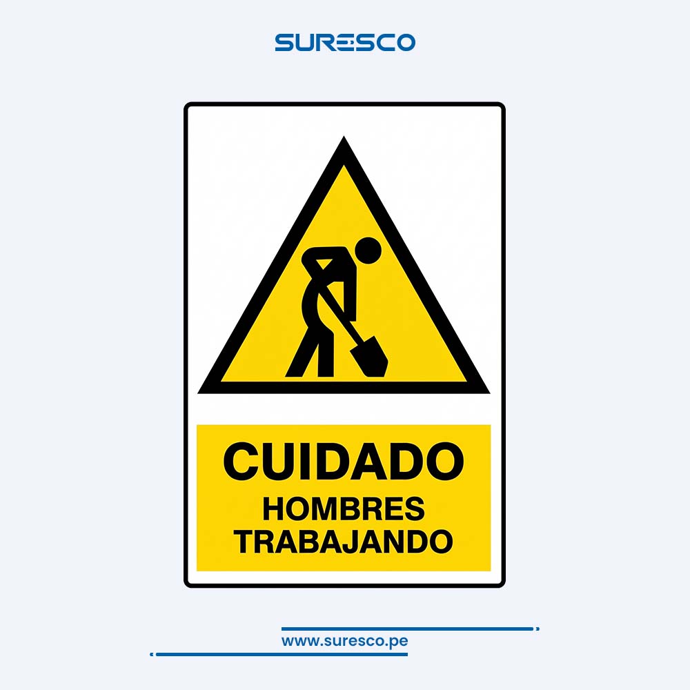Señalética Advertencia - HOMBRES TRABAJANDO