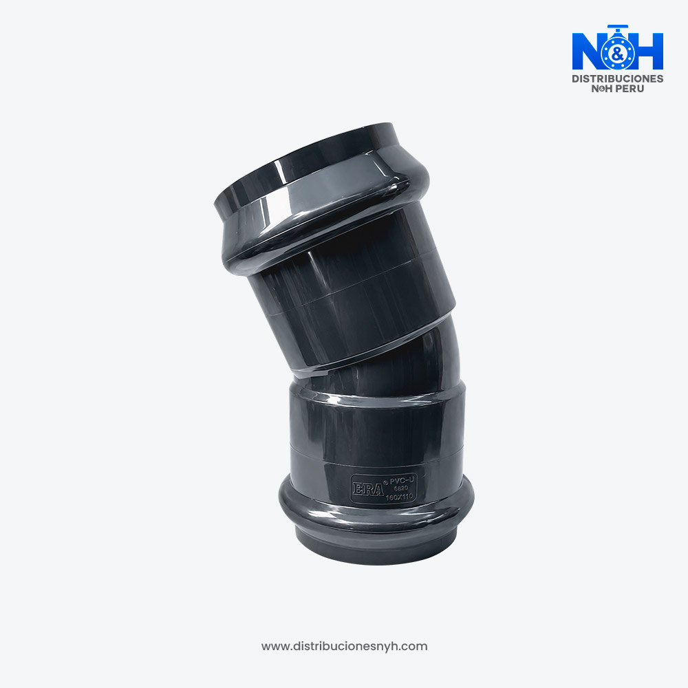 Codo 22.5 Inyectado UF PVC