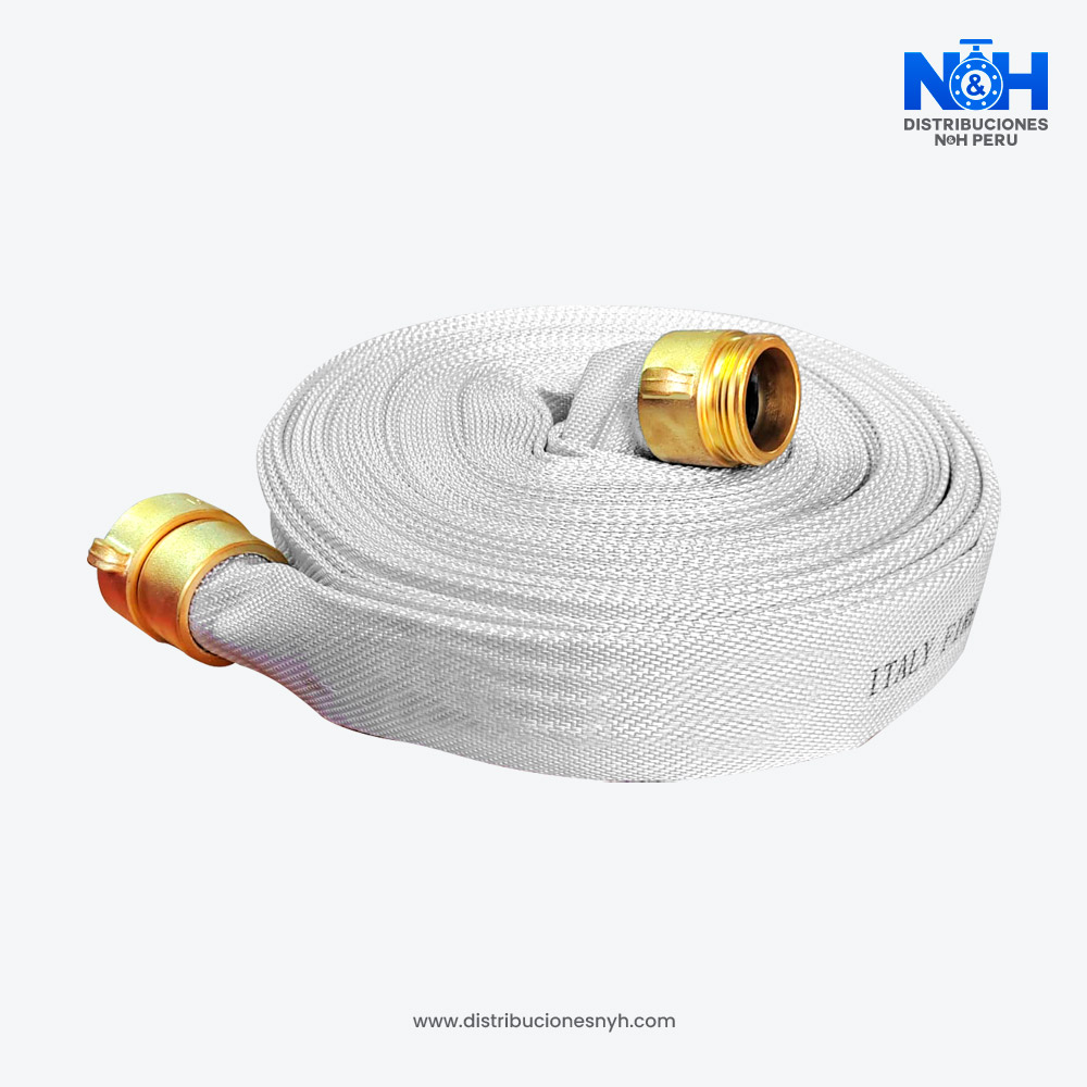 Manguera Contra incendio Polyester Blanco