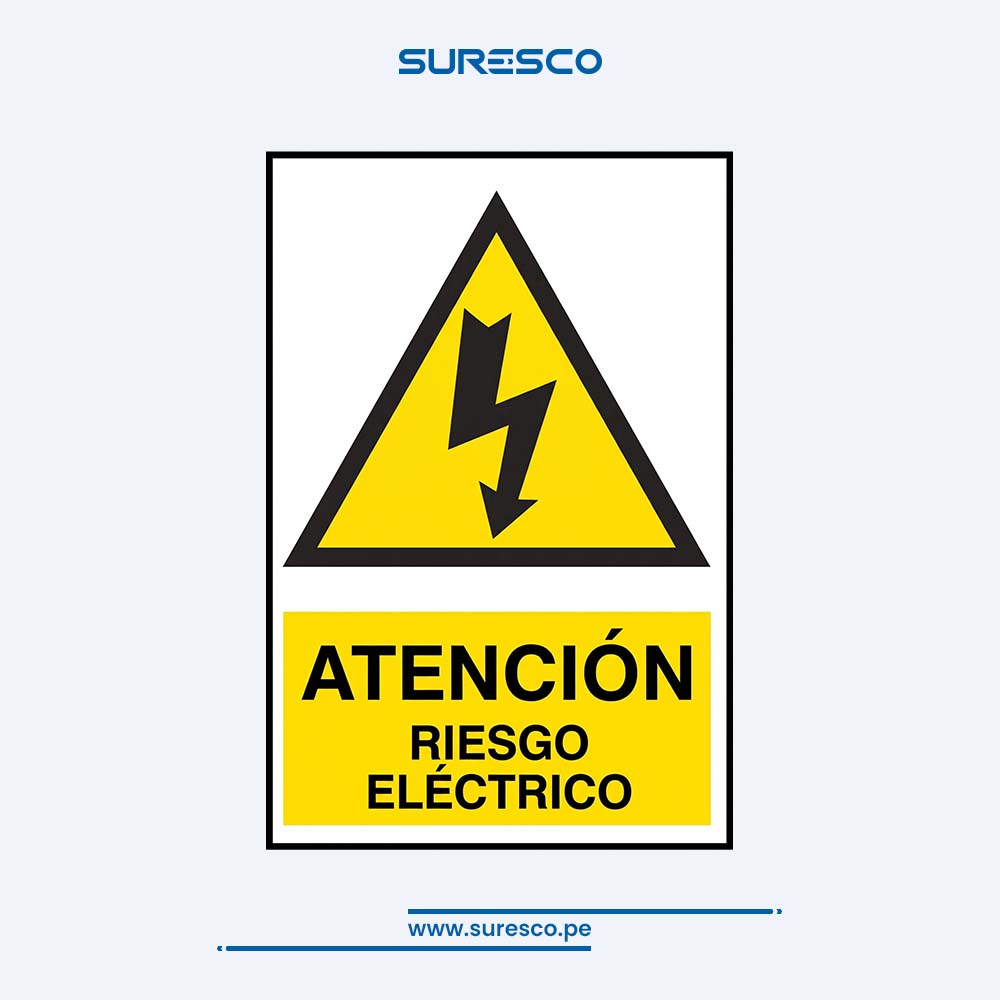 Señalética Advertencia - RIESGO ELÉCTRICO